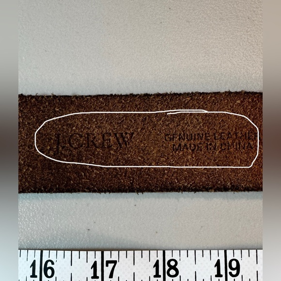 J crew leather vintage brown belt - Picture 13 of 16